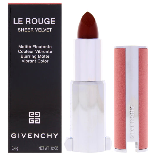Le Rouge Sheer Velvet Matte Lipstick - 50 Brun Acajou by Givenchy for Women - 0.12 oz Lipstick (Refillable)