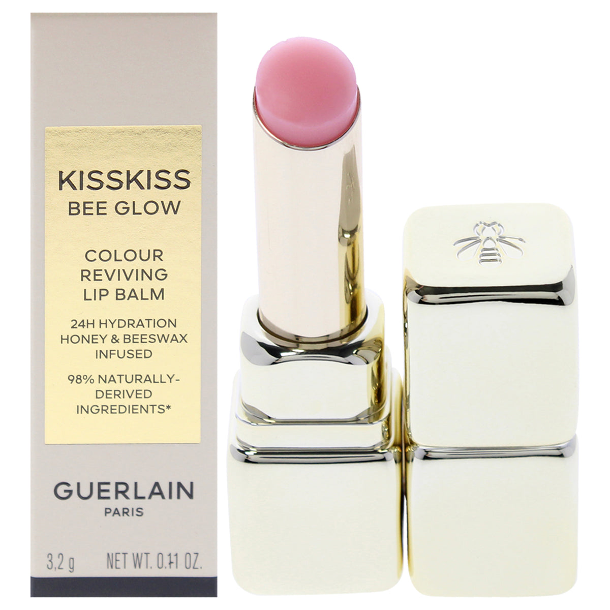 Kiss Kiss Bee Glow Lip Balm - 258 Rose Glow by Guerlain for Women - 0.11 oz Lip Balm