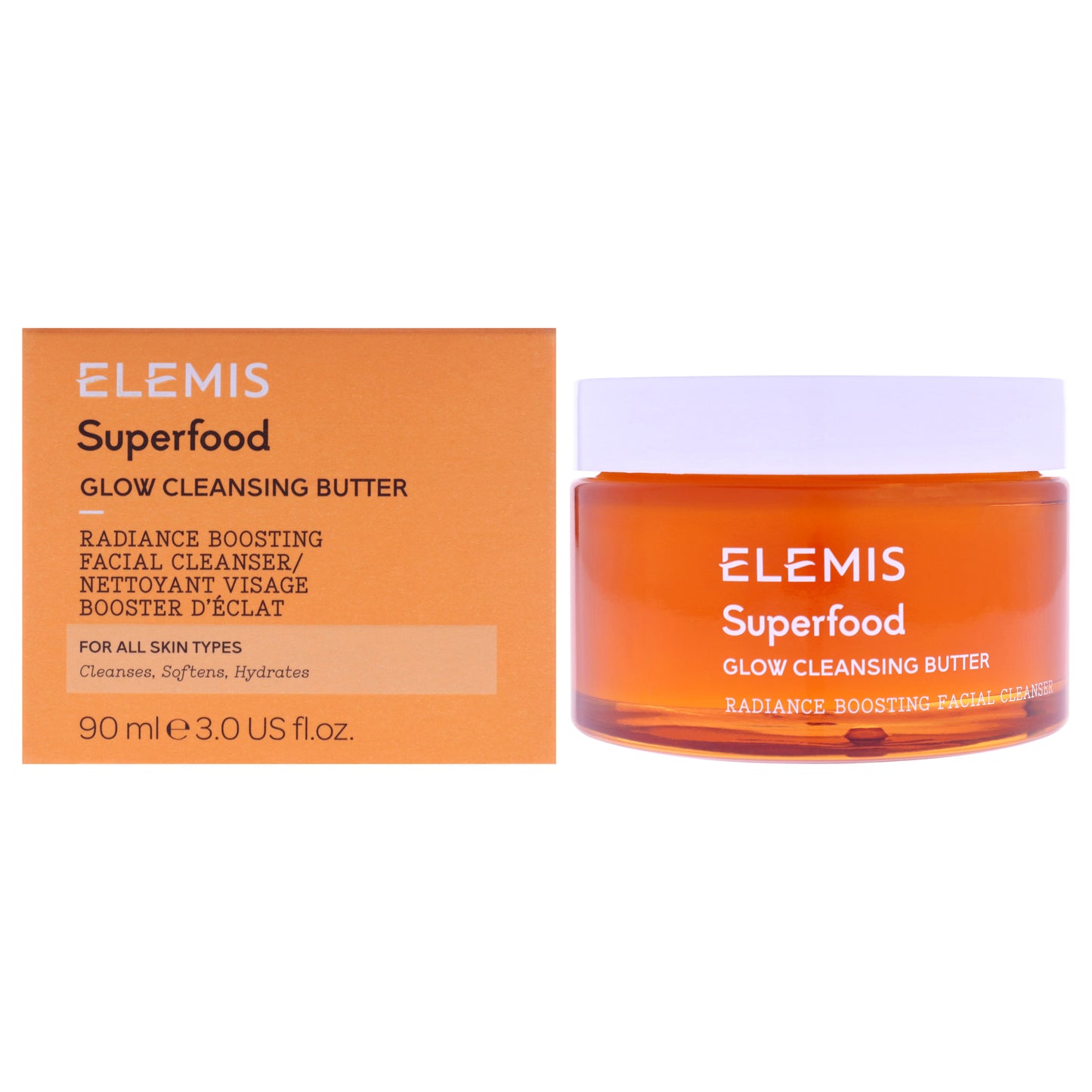 Superfood AHA Glow Cleansing Butter by Elemis for Women - 3 oz Cleanser