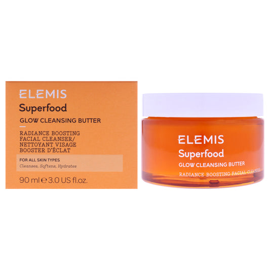 Superfood AHA Glow Cleansing Butter by Elemis for Women - 3 oz Cleanser