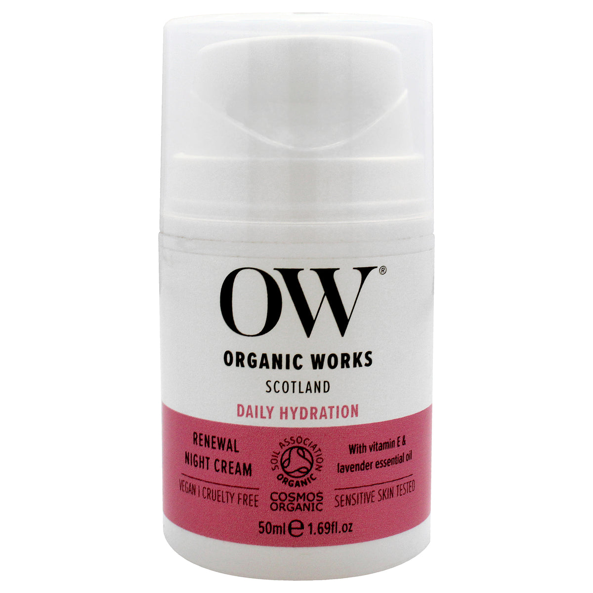 Daily Hydration Renewal Night Cream by Organic Works for Unisex - 1.69 oz Cream