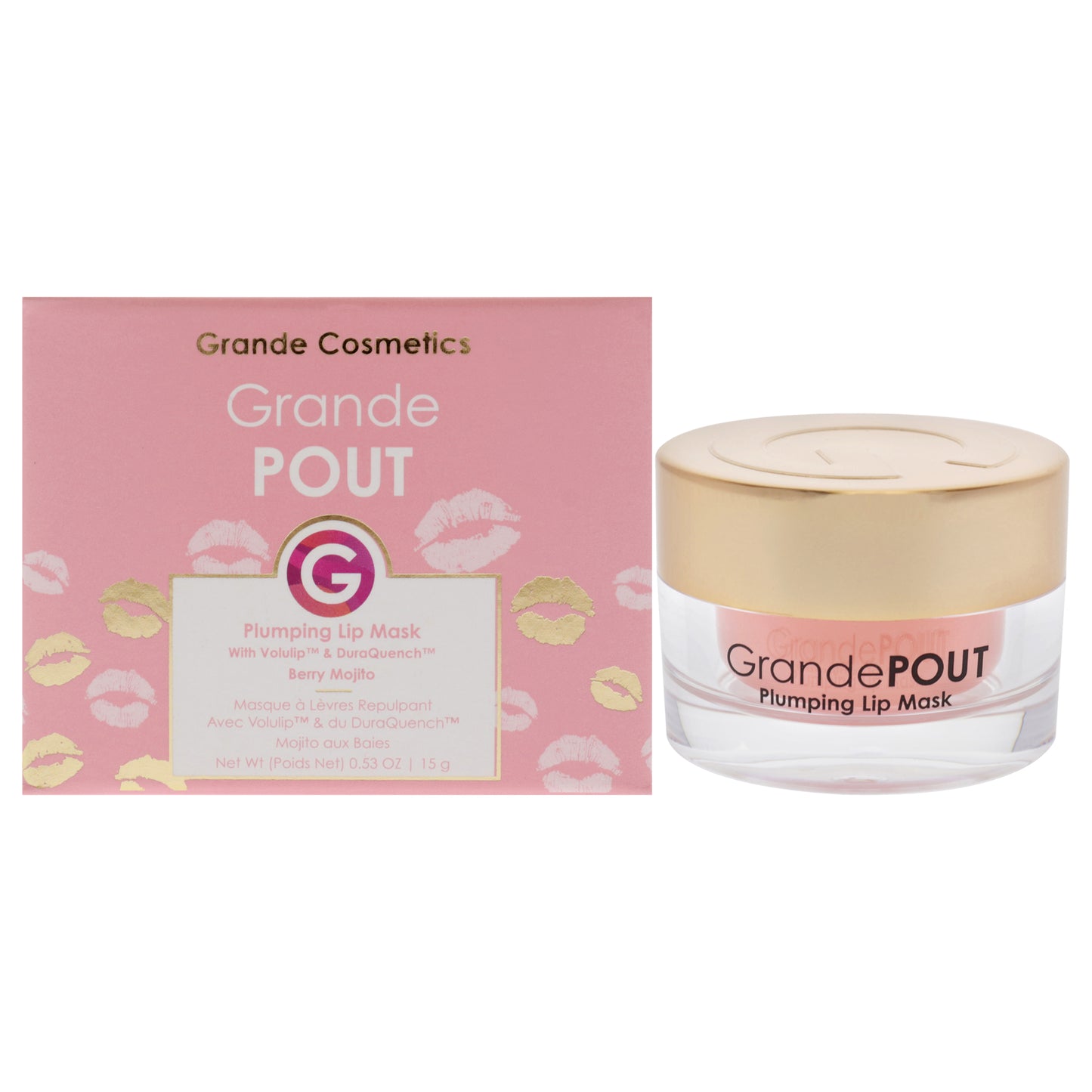 Grande Pout Plumping Lip Mask - Berry Mojito by Grande Cosmetics for Women - 0.53 oz Lip Mask