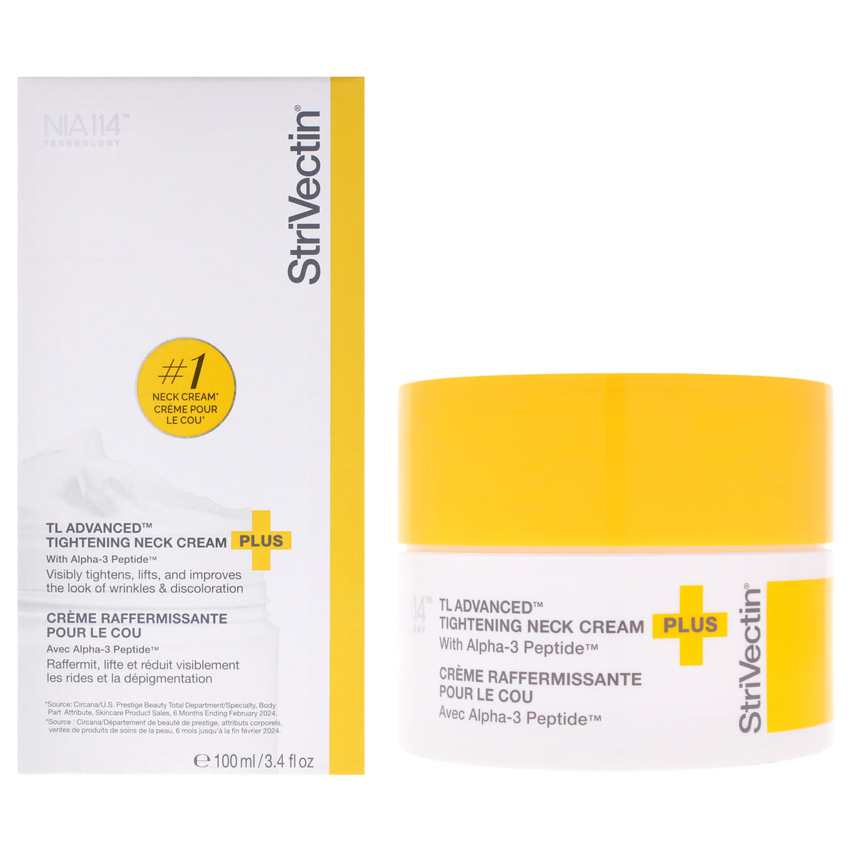TL Advanced Tightening Neck Cream Plus by Strivectin for Women - 3.4 oz Cream