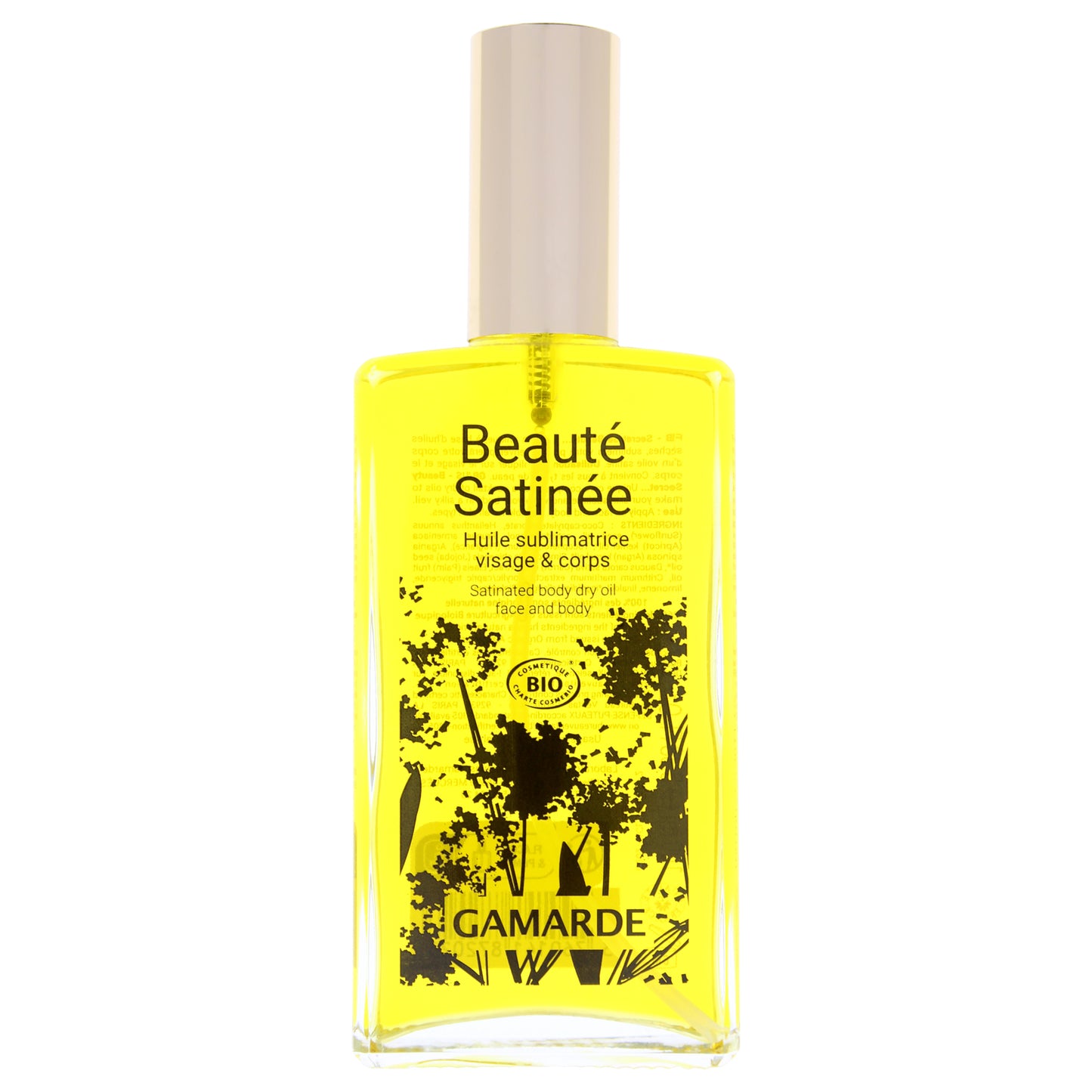 Satinated Body Dry Oil by Gamarde for Women - 3.38 oz Oil