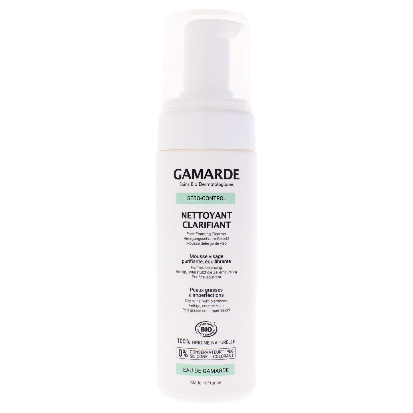 Face Foaming Cleanser by Gamarde for Women - 5.4 oz Cleanser