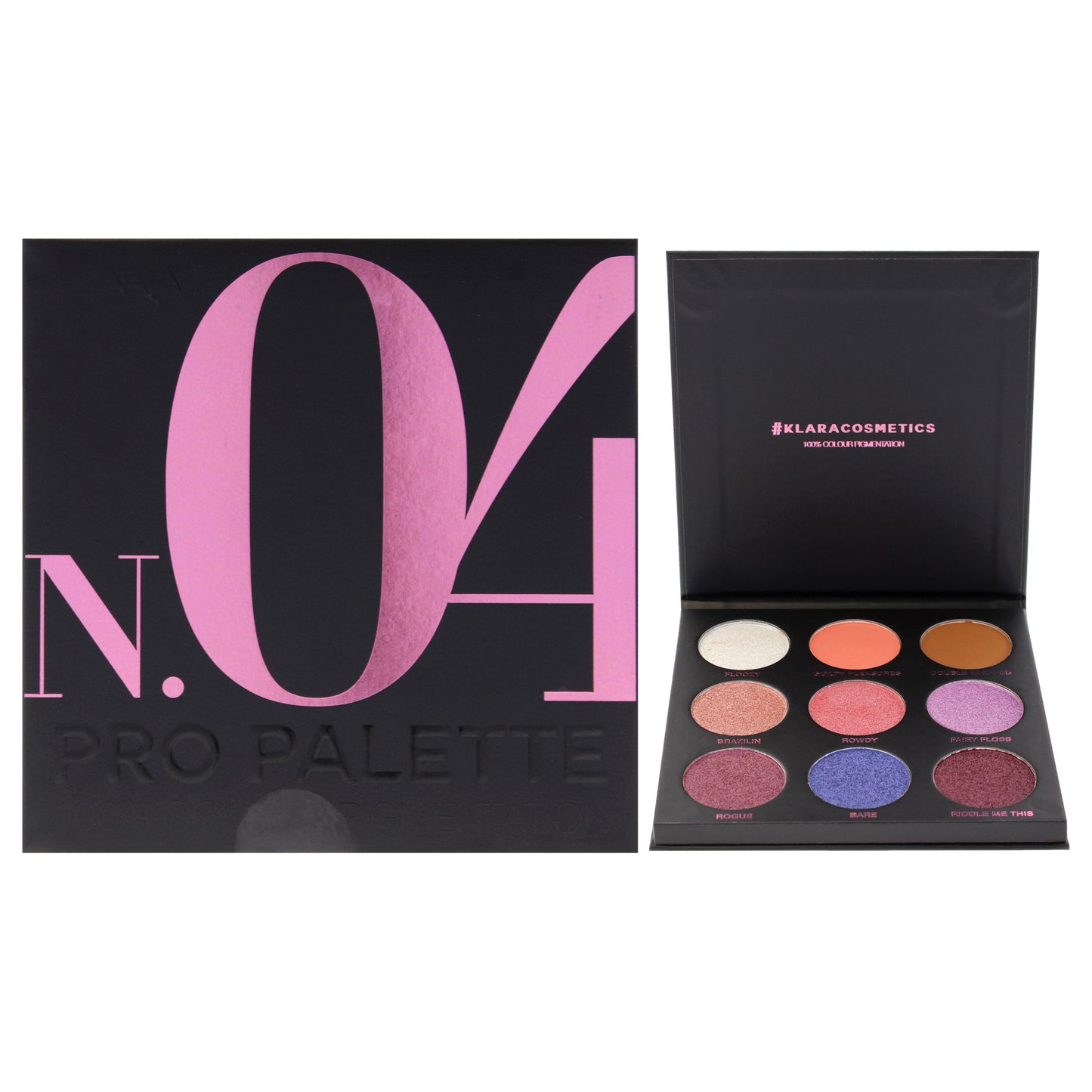 Pro Eyeshadow Palette - N.04 by Klara for Women - 0.38 oz Eye Shadow