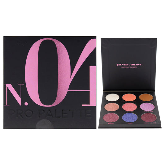 Pro Eyeshadow Palette - N.04 by Klara for Women - 0.38 oz Eye Shadow