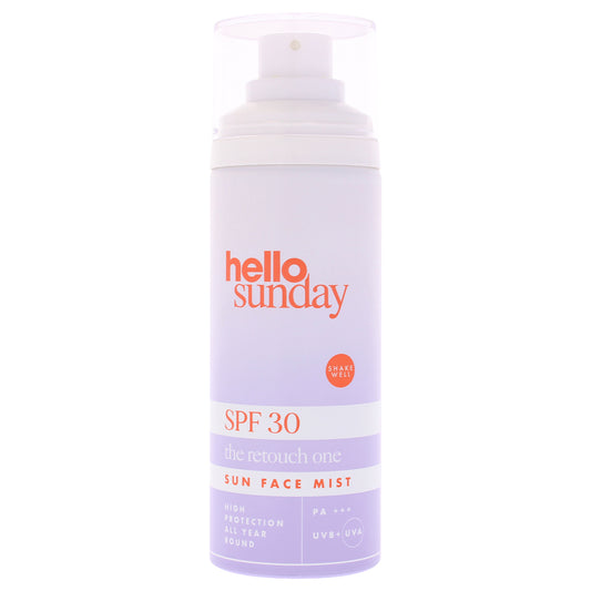 The Retouch One Sun Face Mist SPF 30 PA Plus by Hello Sunday for Women - 2.54 oz Mist