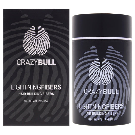 Lightning Hair Building Fibers - 5 Light Brown by Crazy Bull Hair for Men - 0.78 oz Treatment