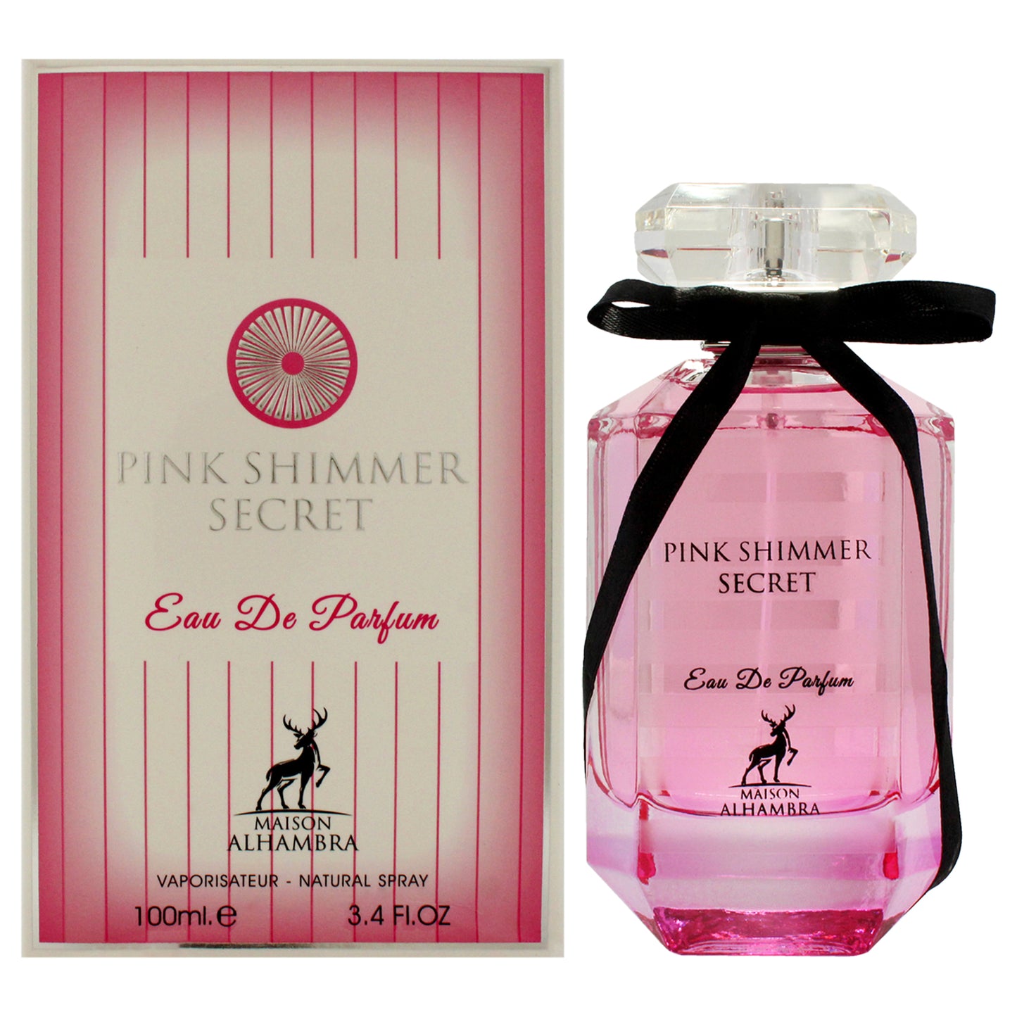 Pink Shimmer Secret by Maison Alhambra for Women - 3.4 oz EDP Spray