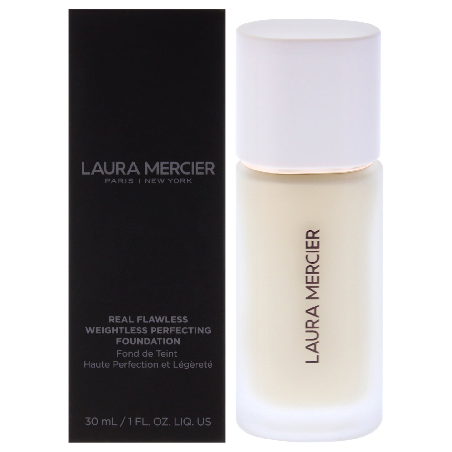 Real Flawless Weightless Perfecting Foundation - 0W1 Satin by Laura Mercier for Women - 1 oz Foundation