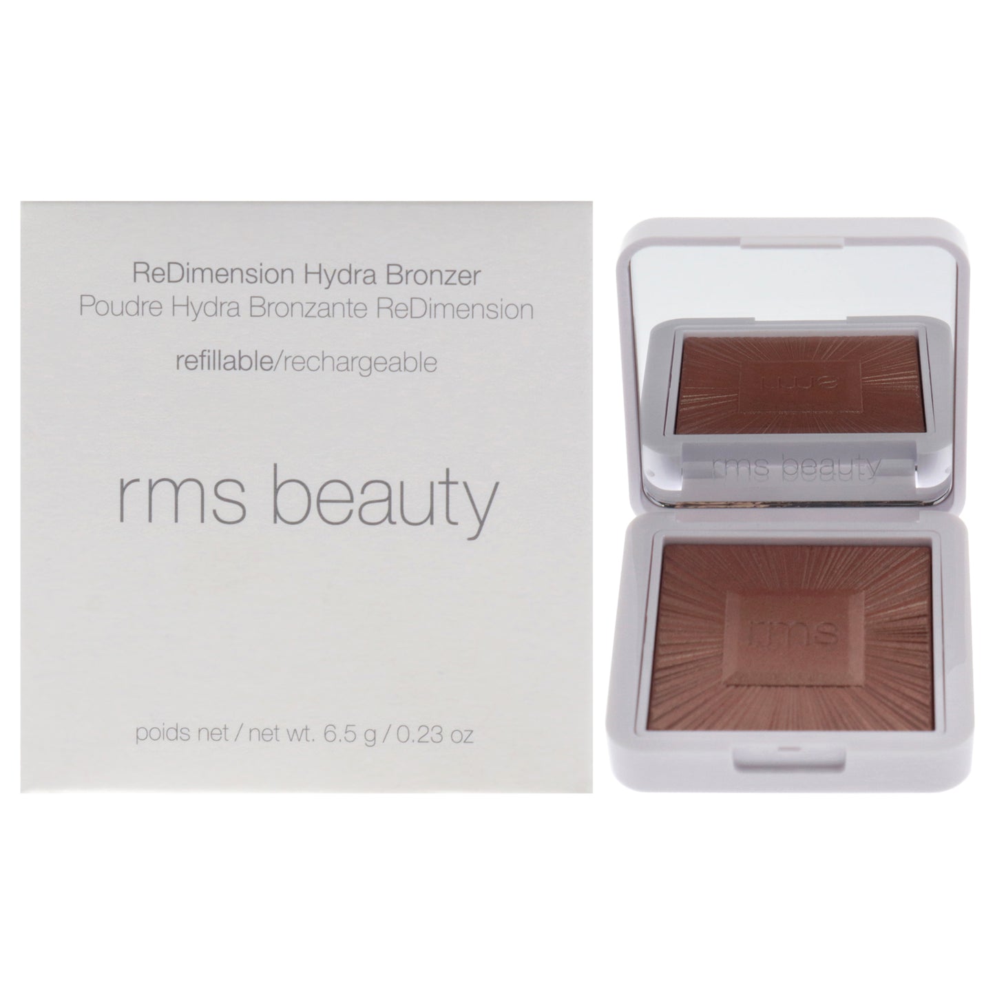 ReDimension Hydra Powder Bronzer - Bikini Beach by RMS Beauty for Women - 0.23 oz Blush (Refillable)