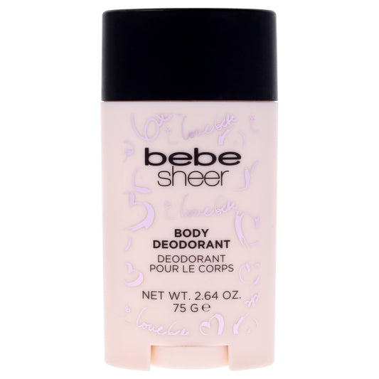 Bebe Sheer by Bebe for Women - 2.64 oz Deodorant Stick