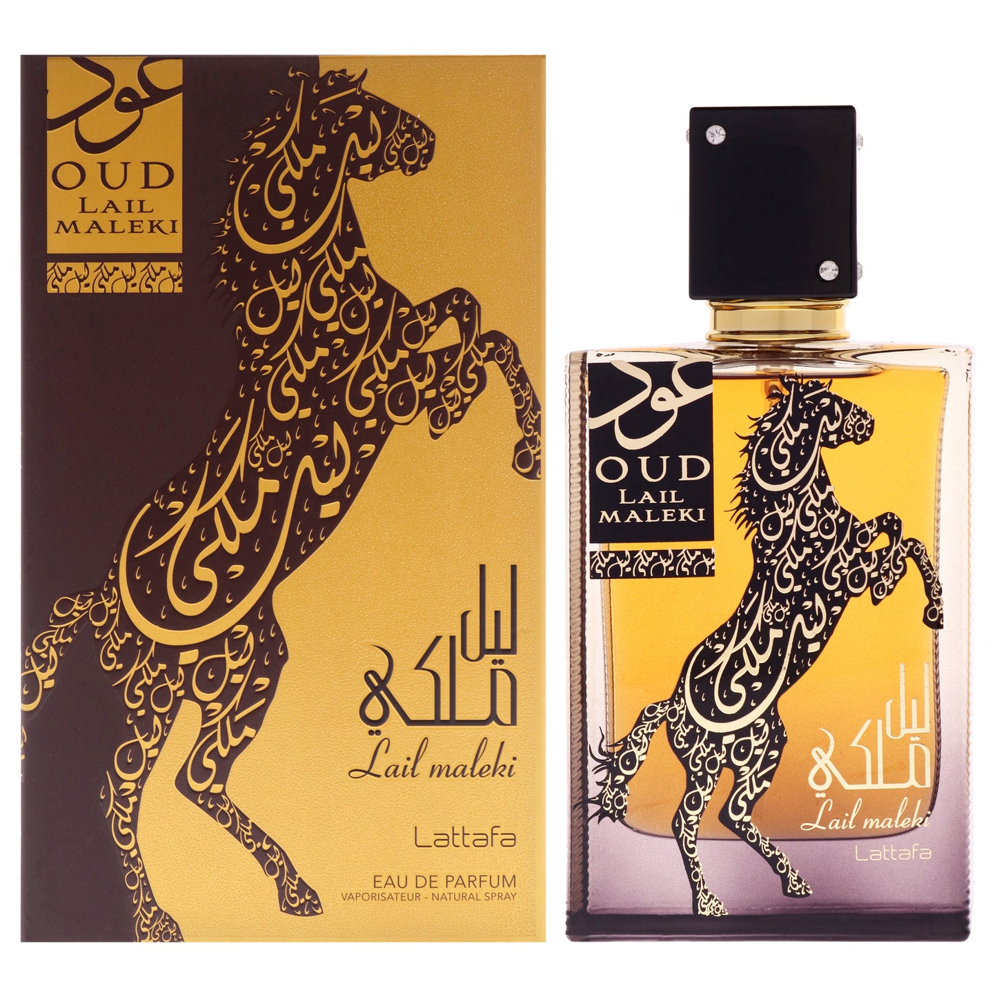 Oud Lail Maleki by Lattafa for Men - 3.4 oz EDP Spray