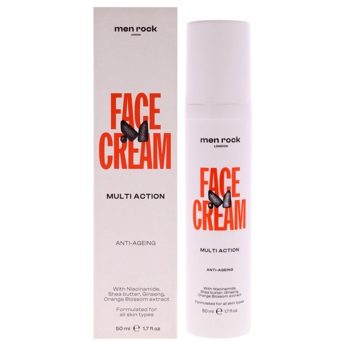 Face Cream Multi Action Anti-Ageing by Men Rock for Men - 1.7 oz Cream