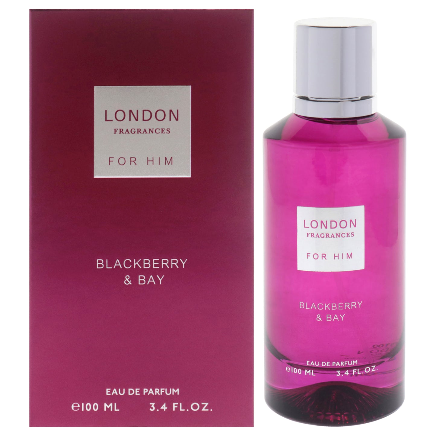 London Fragrances - Blackberry and Bay by Fine Perfumery for Men - 3.4 oz EDP Spray