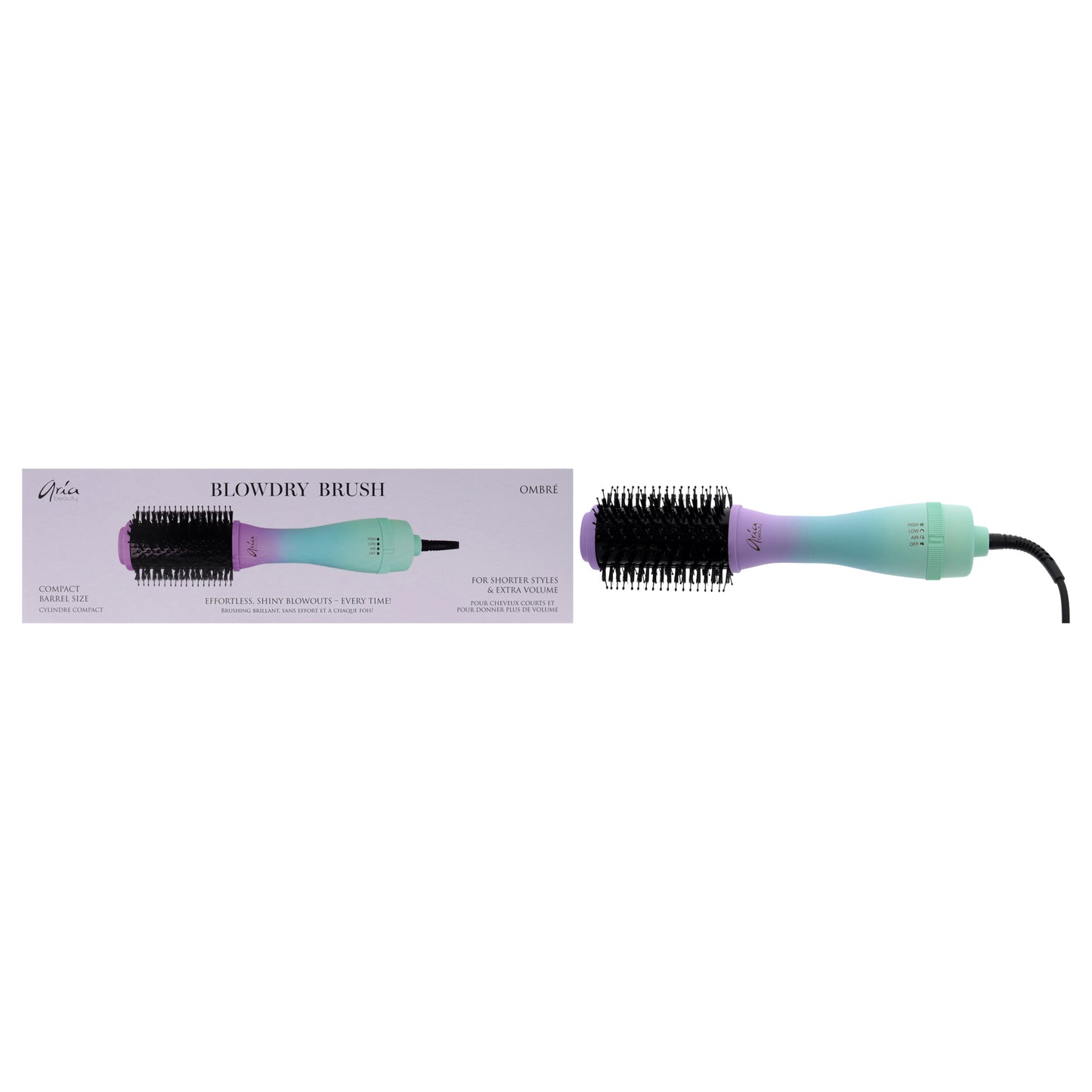 Blowdry Brush - Ombre by Aria Beauty for Women - 1 Pc Brush
