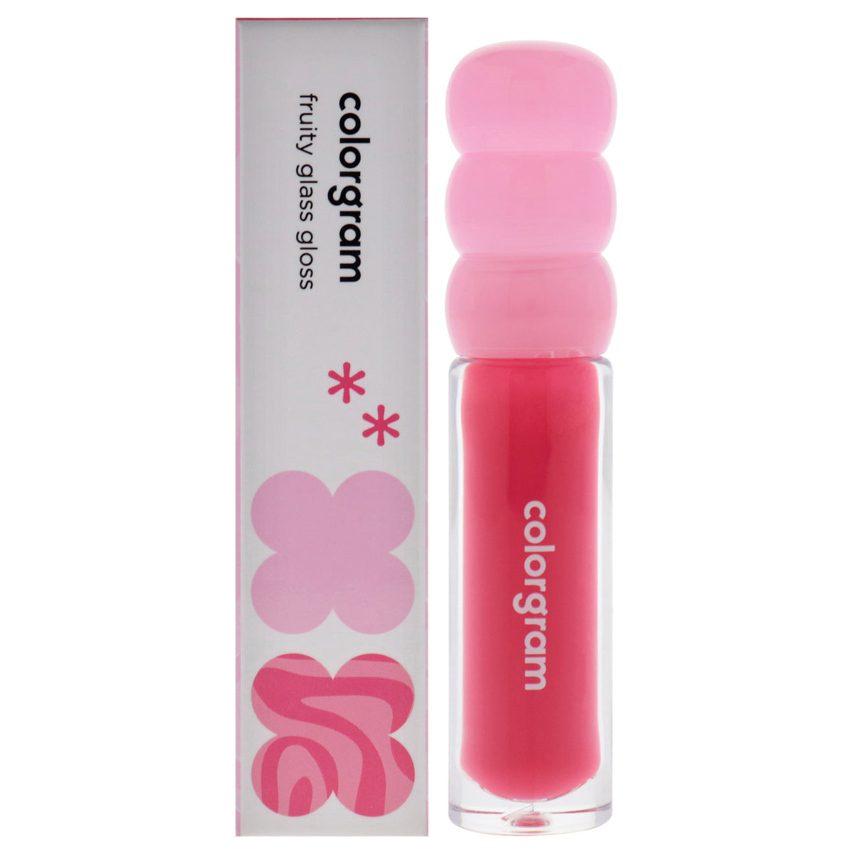 Fruity Glass Gloss - 03 Giggle Strawberry by Colorgram for Women - 0.1 oz Lip Gloss