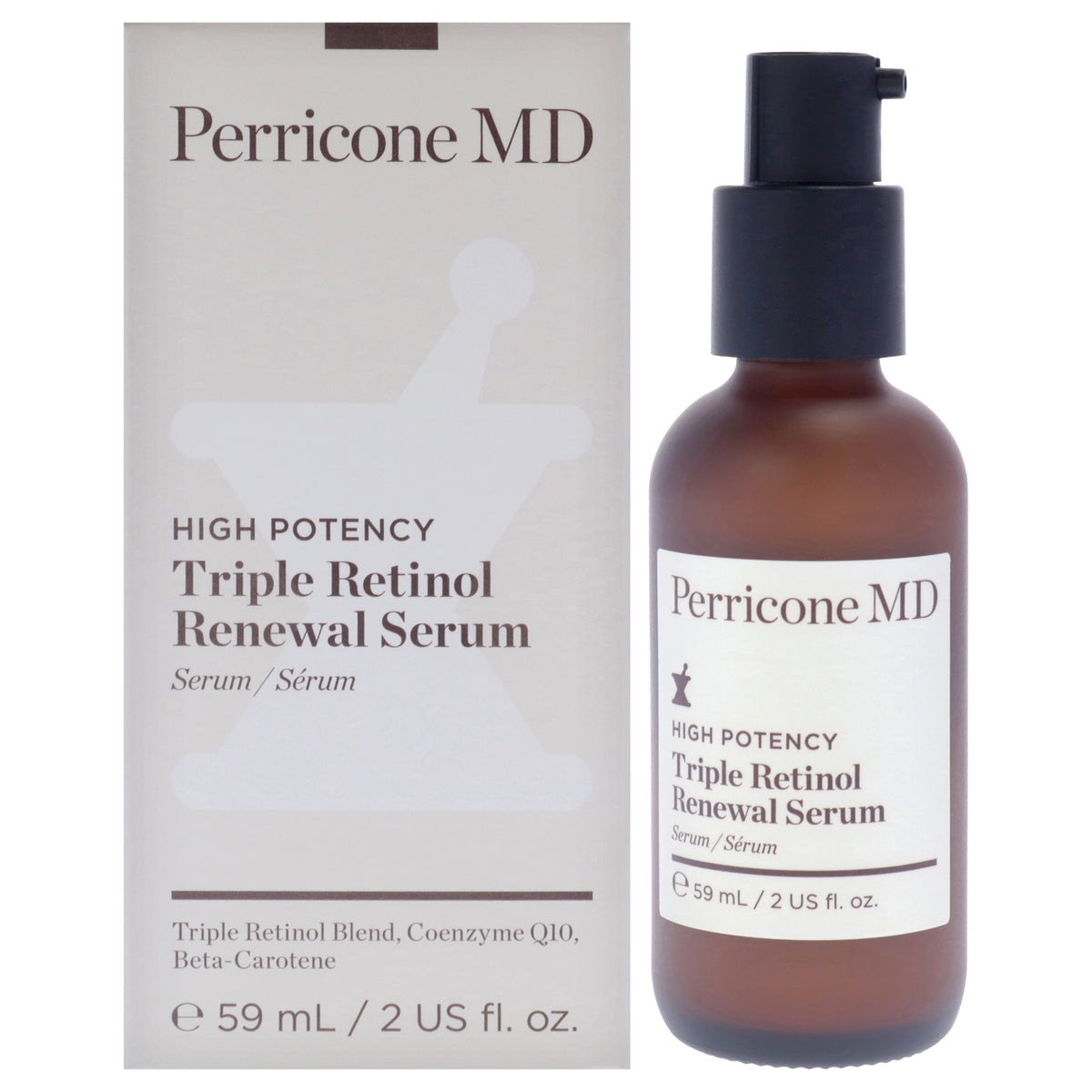 High Potency Triple Retinol Renewal Serum by Perricone MD for Unisex - 2 oz Serum