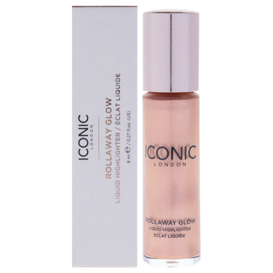 Rollaway Glow Liquid Highlighter - Peach Paradise by Iconic London for Women - 0.27 oz Highlighter