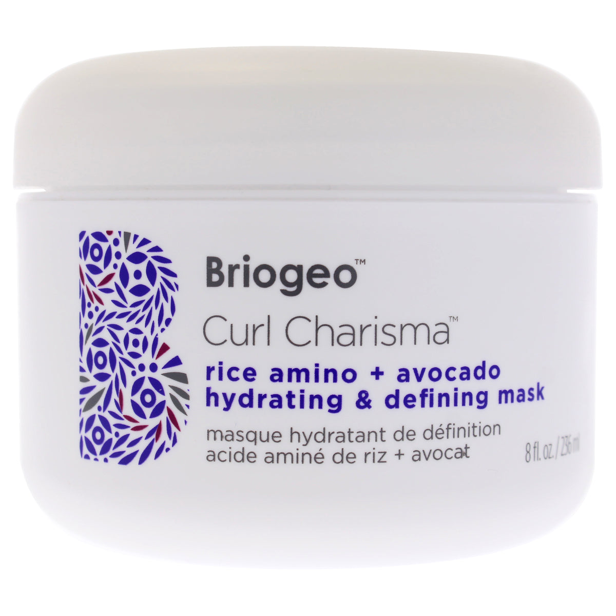 Curl Charisma Rice Amino Plus Avocado Hydrating and Defining Mask by Briogeo for Unisex - 8 oz Mask