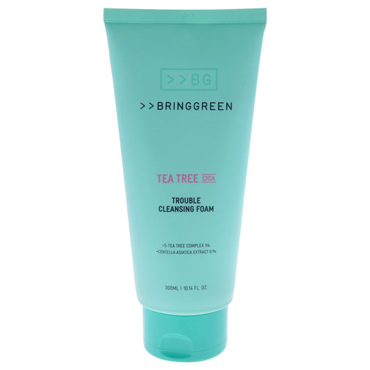 Trouble Cleansing Foam - Tea Tree Cica by Bring Green for Women - 10.14 oz Cleanser