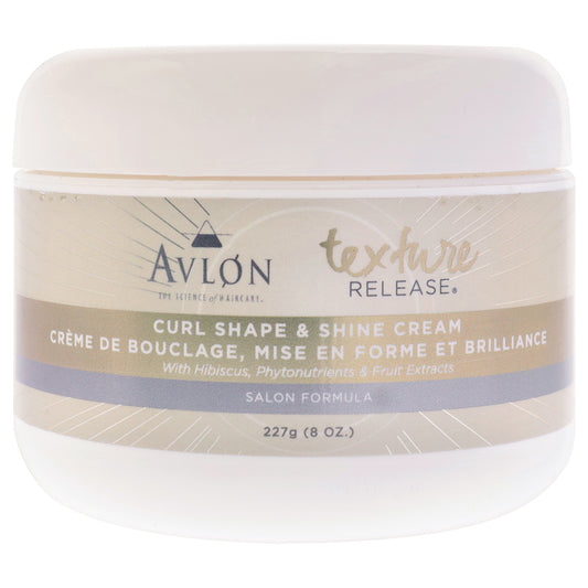 Texture Release Curl Shape and Shine Cream by Avlon for Unisex - 8 oz Cream