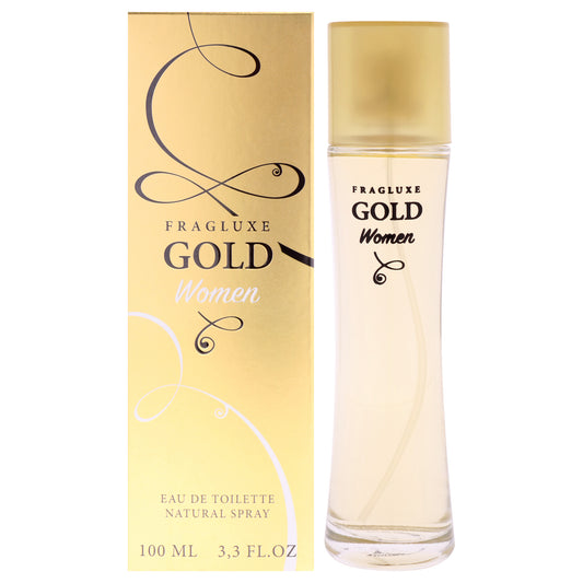 Gold by Fragluxe for Women - 3.3 oz EDT Spray