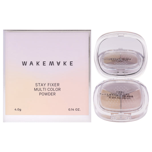 Stay Fixer Multi Color Powder - 02 Light Skin by Wakemake for Women - 0.14 oz Powder