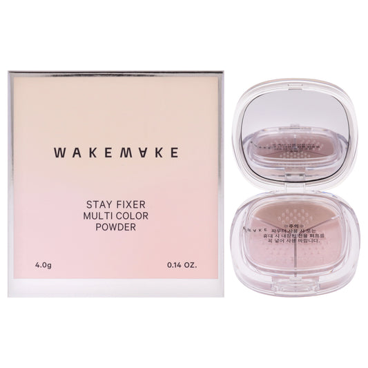 Stay Fixer Multi Color Powder - 03 Satin Pink by Wakemake for Women - 0.14 oz Powder