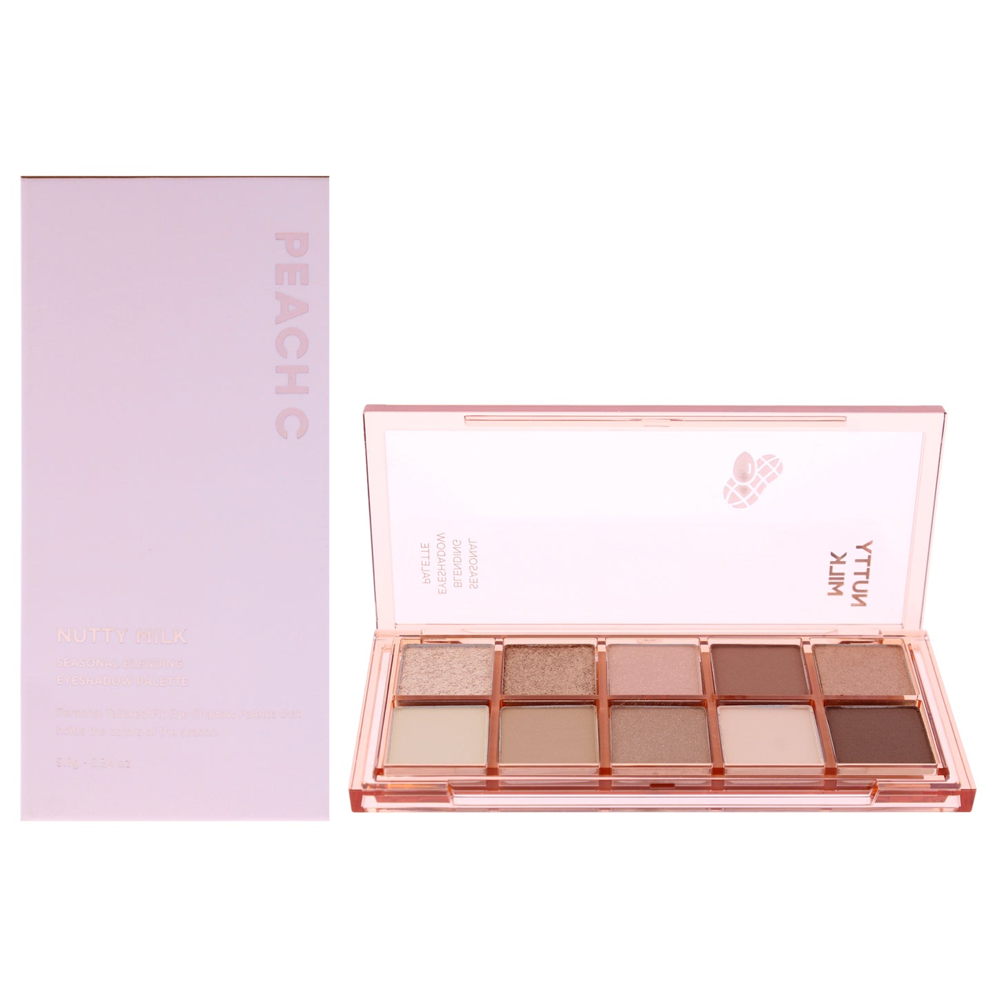 Seasonal Blending Eyeshadow Palette - 05 Nutty Milk by Peach C for Women - 0.34 oz Eye Shadow