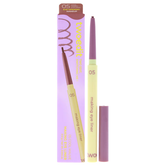 Making Eye Liner - 05 Cool Mauve by Two Edit for Women - 0.004 oz Eyeliner