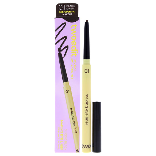 Making Eye Liner - 01 Icing Black by Two Edit for Women - 0.004 oz Eyeliner