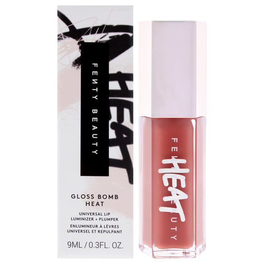 Gloss Bomb Heat Universal Lip Luminizer Plus Plumper - 02 Fussy Heat by Fenty Beauty for Women - 0.3 oz Lip Gloss