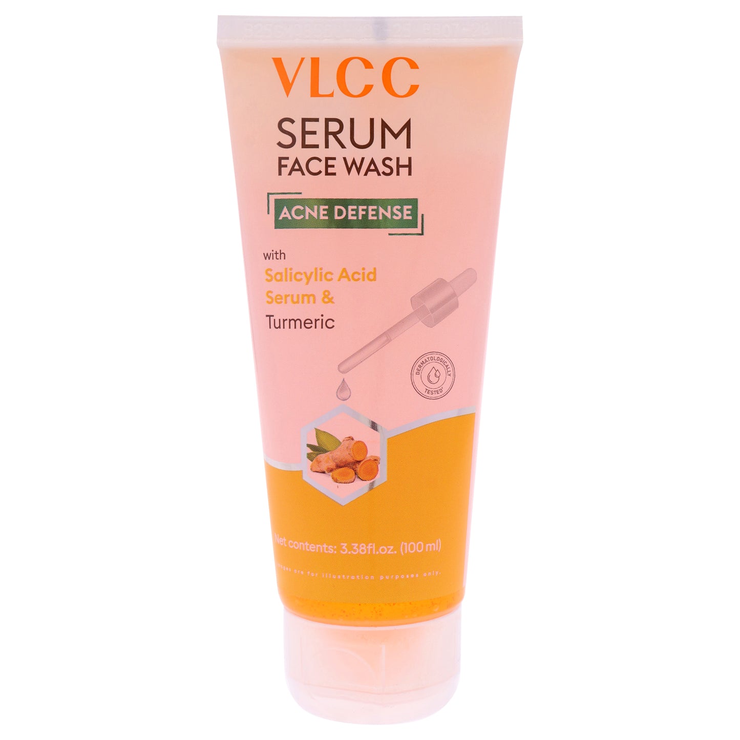 Acne Defense Serum Face Wash - Turmeric by VLCC for Unisex - 3.38 oz Cleanser