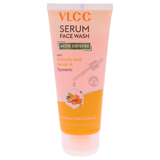 Acne Defense Serum Face Wash - Turmeric by VLCC for Unisex - 3.38 oz Cleanser