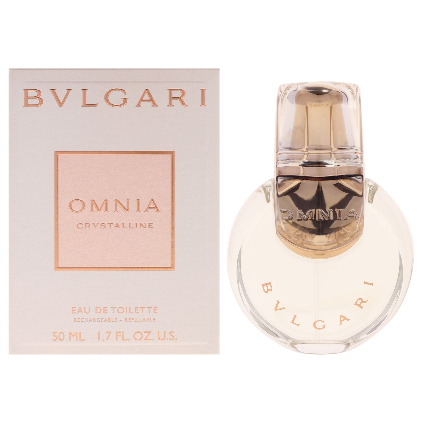 Omnia Crystalline by Bvlgari for Women - 1.7 oz EDT Spray (Refillable)