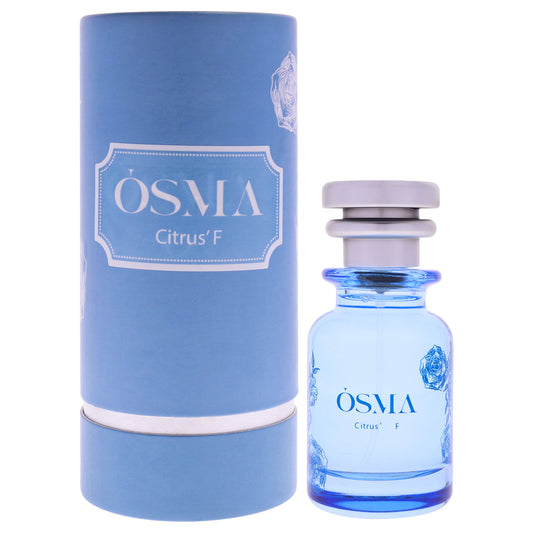 Citrus F by Osma for Unisex - 2.5 oz Parfum Spray