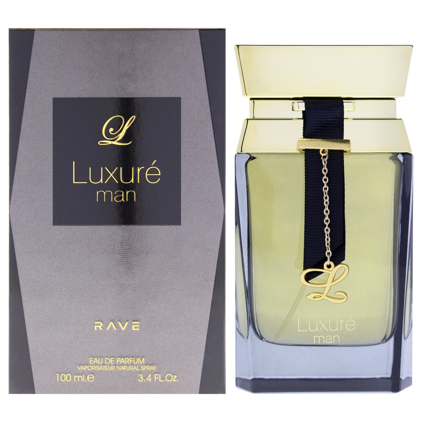 Rave - Luxure by Lattafa for Men - 3.4 oz EDP Spray