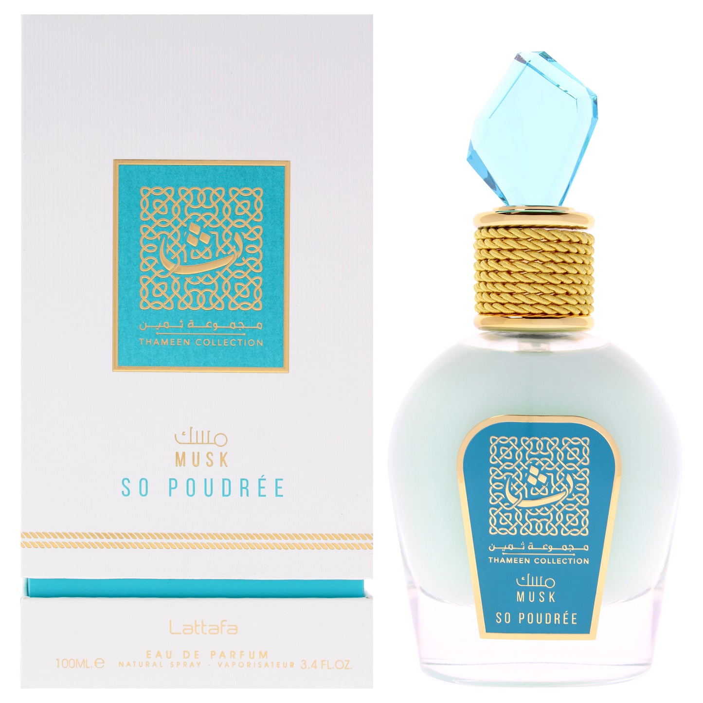 Musk So Poudree by Lattafa for Unisex - 3.4 oz EDP Spray