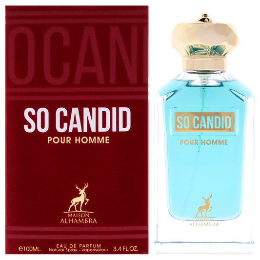 So Candid by Maison Alhambra for Men - 3.4 oz EDP Spray