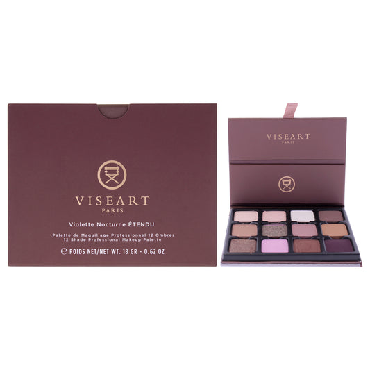 Visepro 12 Shade Eyeshadow Palette - Violette Nocturne by Viseart Paris for Women - 0.62 oz Eye Shadow