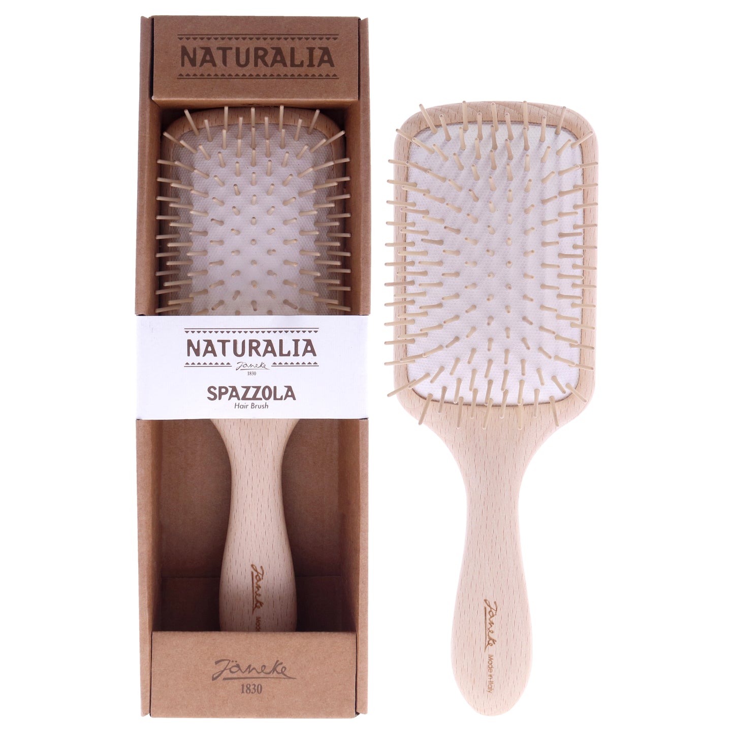 Naturalia Squared Brush by Janeke for Unisex - 1 Pc Hair Brush