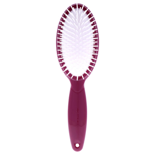 Large Oval Pneumatic Brush - Burgundy by Janeke for Unisex - 1 Pc Hair Brush