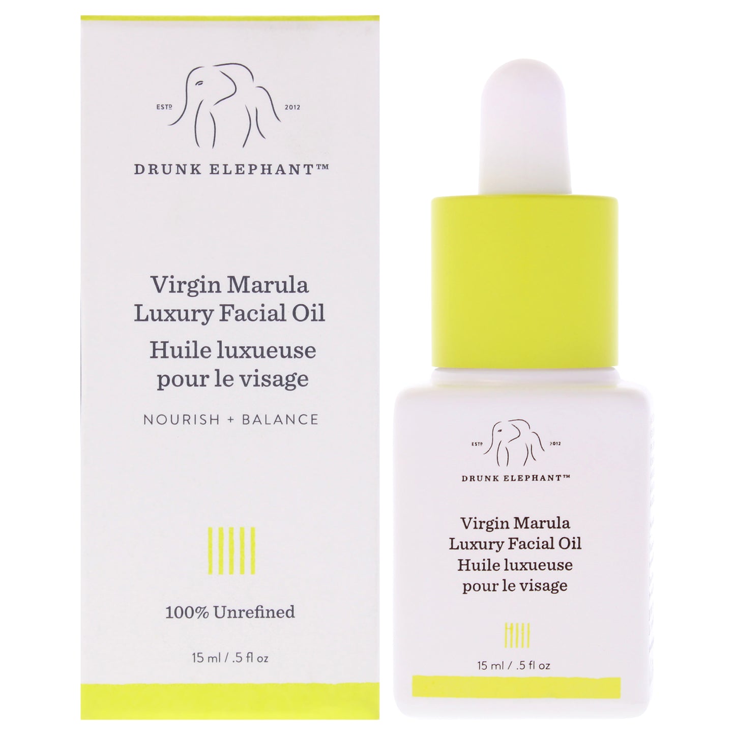 Virgin Marula Luxury Facial Oil by Drunk Elephant for Women - 0.5 oz Oil
