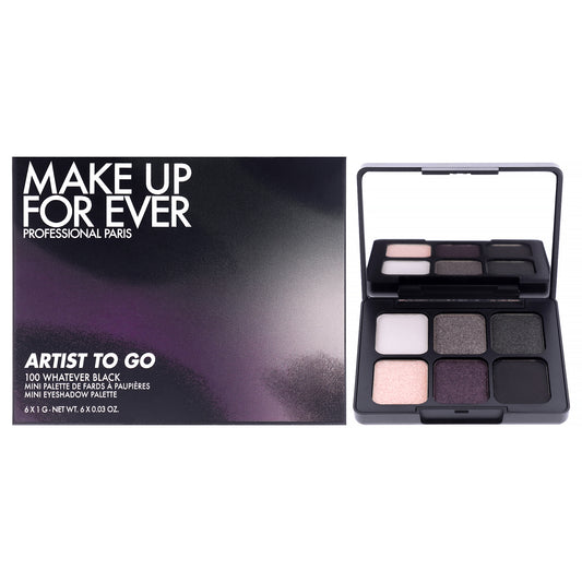 Artist To Go Palette - 100 Whatever Black by Make Up For Ever for Women - 0.18 oz Eye Shadow