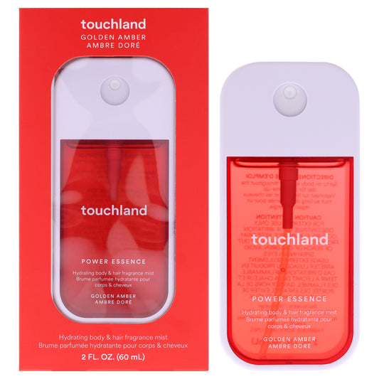 Power Essence Hydrating Body and Hair Fragrance Mist - Golden Amber by Touchland for Unisex - 2 oz Fragrance Mist