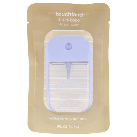 Power Mist Hydrating Hand Sanitizer - Beach Coco by Touchland for Unisex - 1 oz Hand Sanitizer