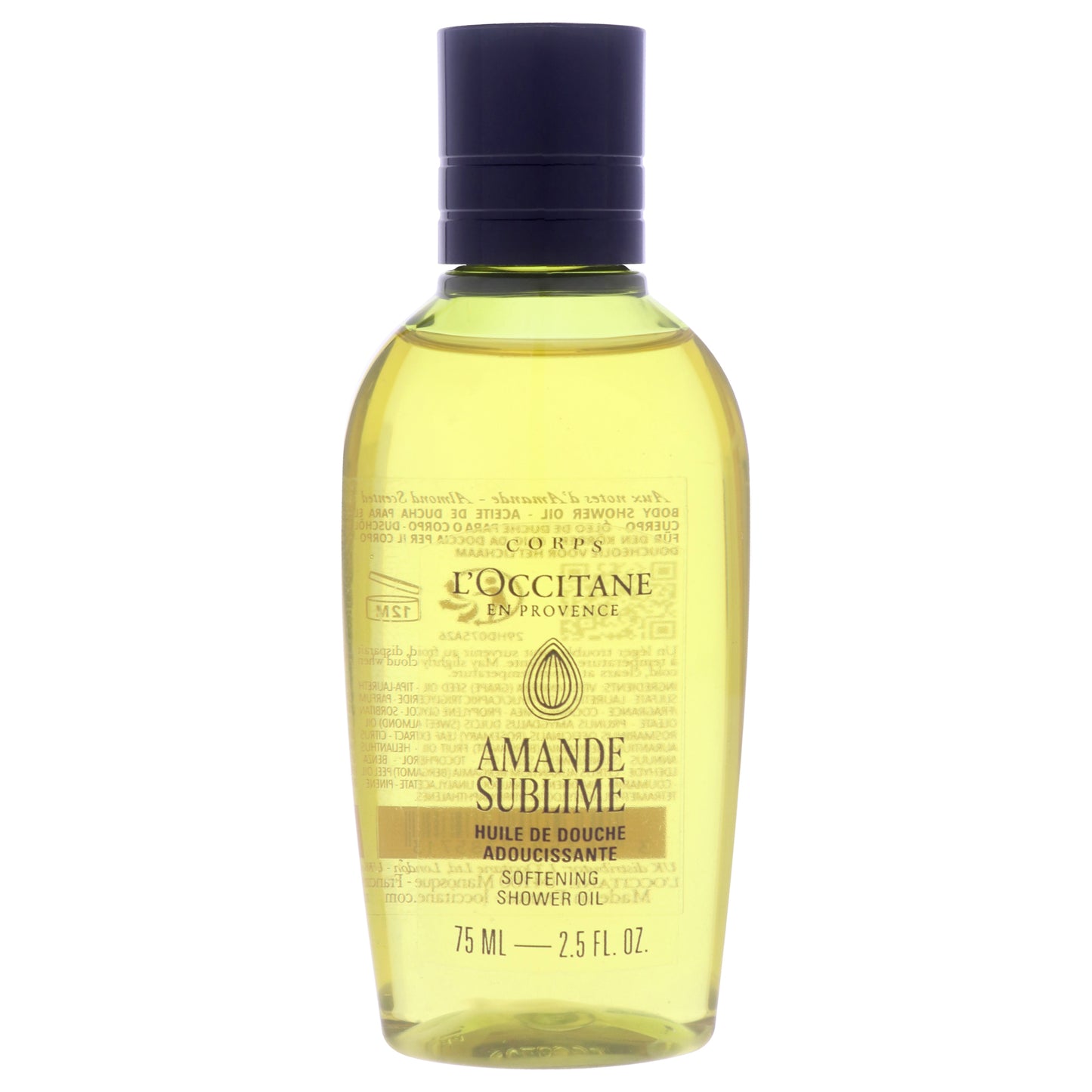 Almond Sublime Softening Shower Oil by LOccitane for Unisex - 2.5 oz Shower Oil
