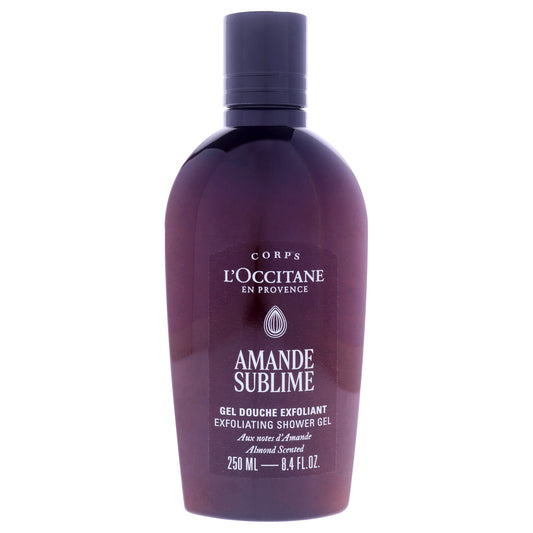 Almond Sublime Exfoliating Shower Gel by LOccitane for Unisex - 8.4 oz Shower Gel